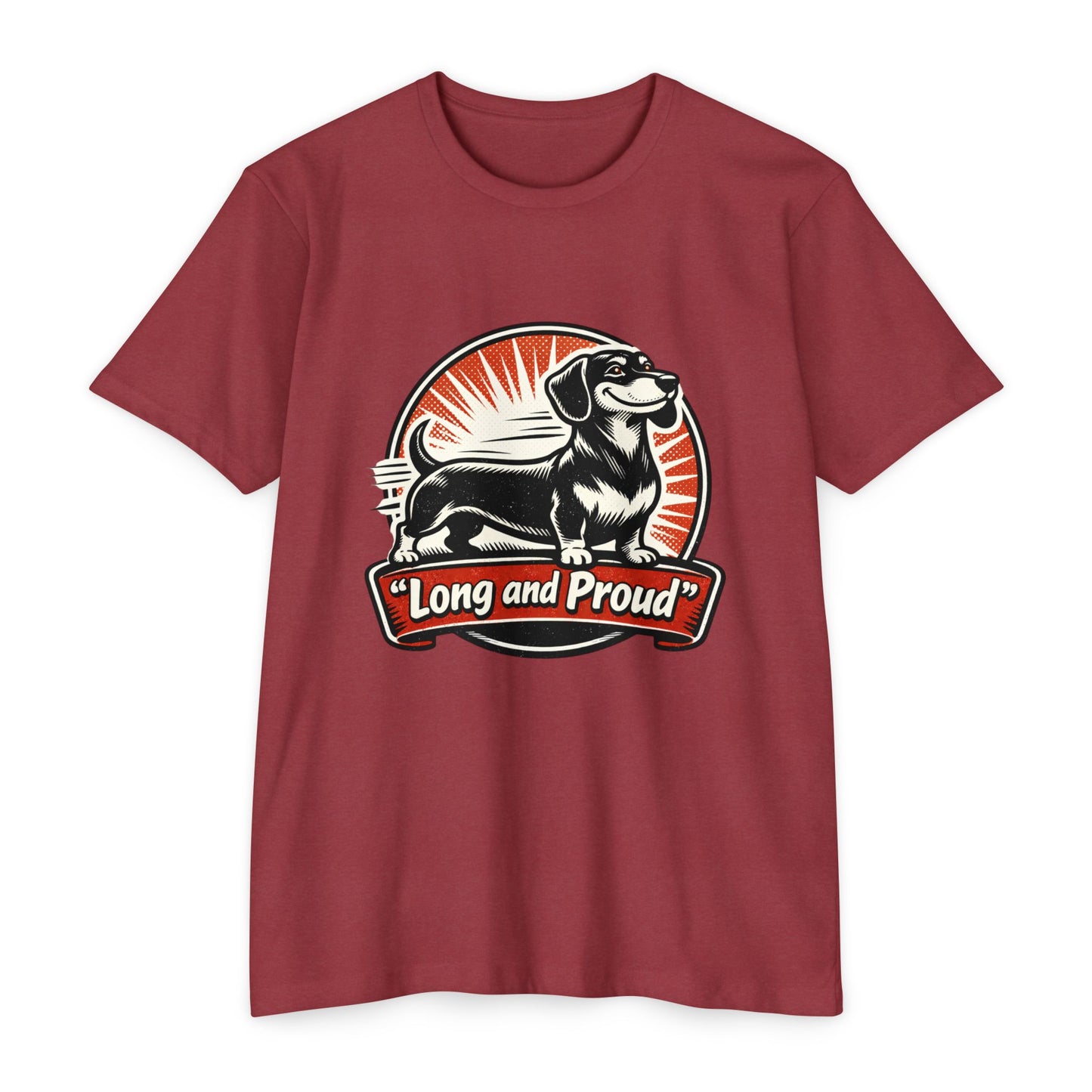 Long and Proud Dachshund T-Shirt — Cute Retro Wiener Dog Tee