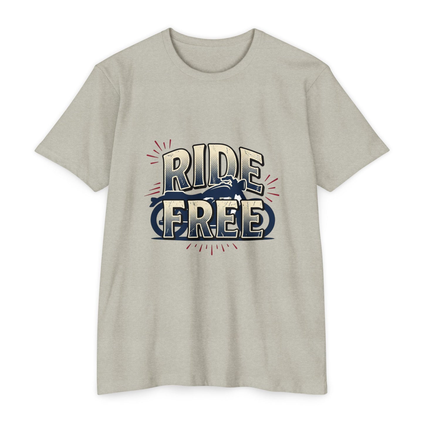 Ride Free Motorcycle T-Shirt — Vintage Biker Graphic Tee