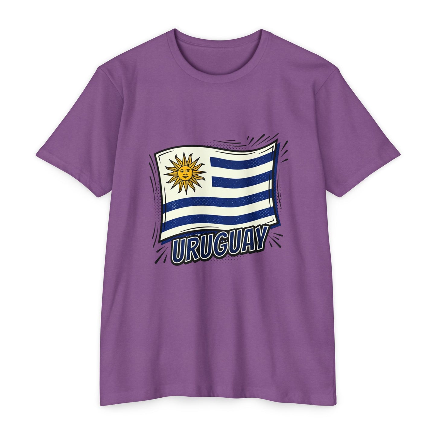 Uruguay Flag Retro Sun & Stripes T-Shirt