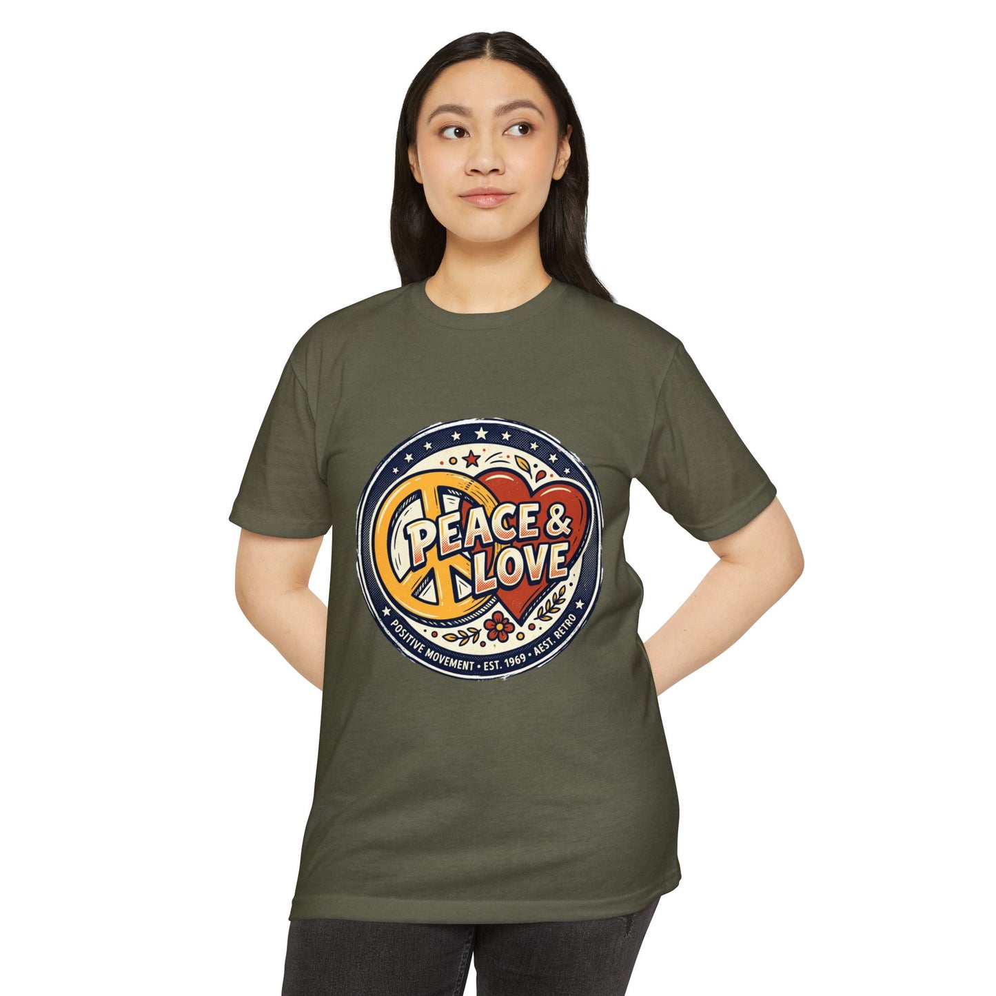 Peace & Love Retro Peace Sign T-Shirt