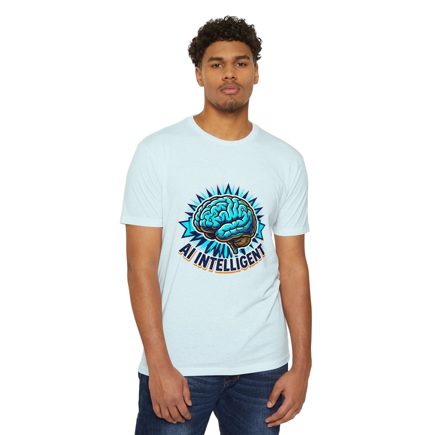 AI Intelligent Brain Graphic T-Shirt — Futuristic Tech Design for AI Enthusiasts