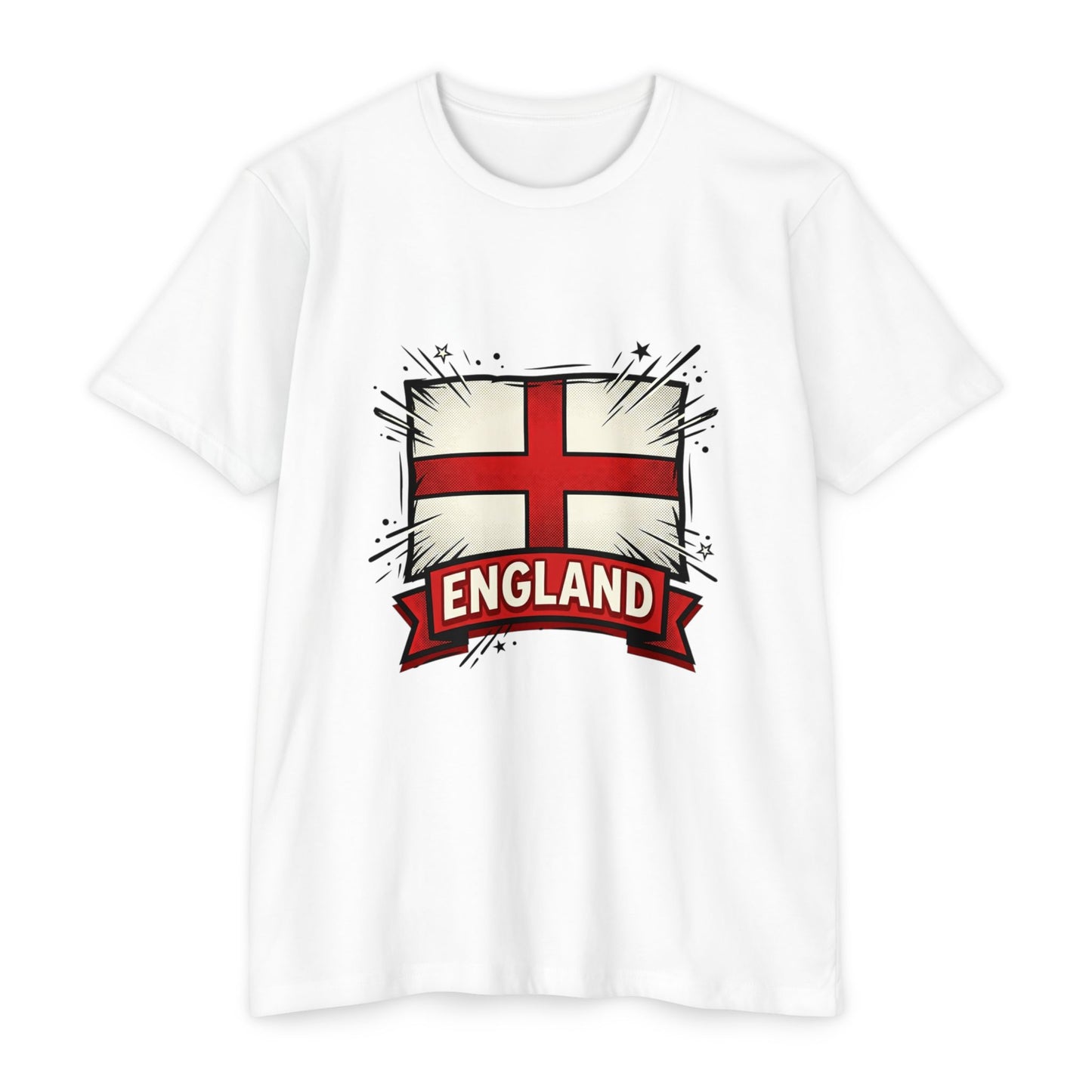 England St. George Cross T-Shirt — Flag Graphic Tee for Fans & Supporters