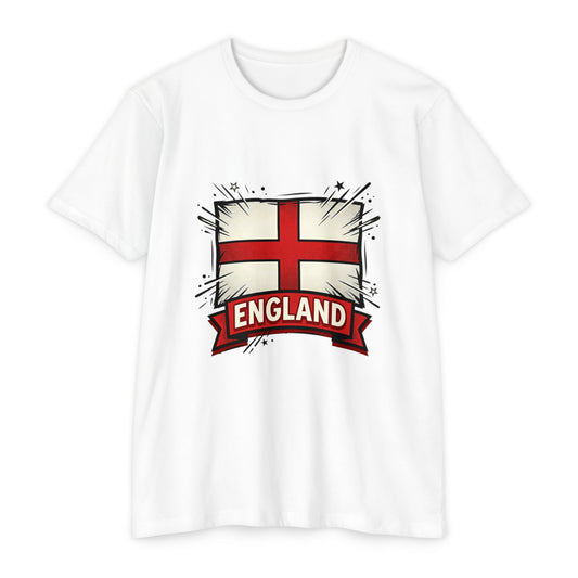 England St. George Cross T-Shirt — Flag Graphic Tee for Fans & Supporters