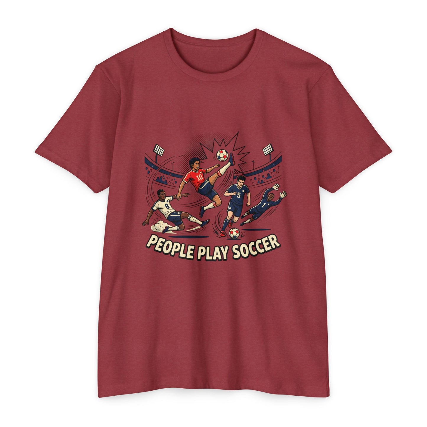 People Play Soccer T-Shirt – Vintage Soccer Players Graphic Tee