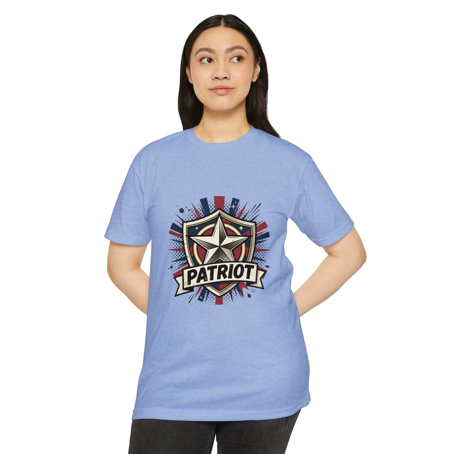 Patriot Shield T-Shirt — Vintage American Star Graphic Tee