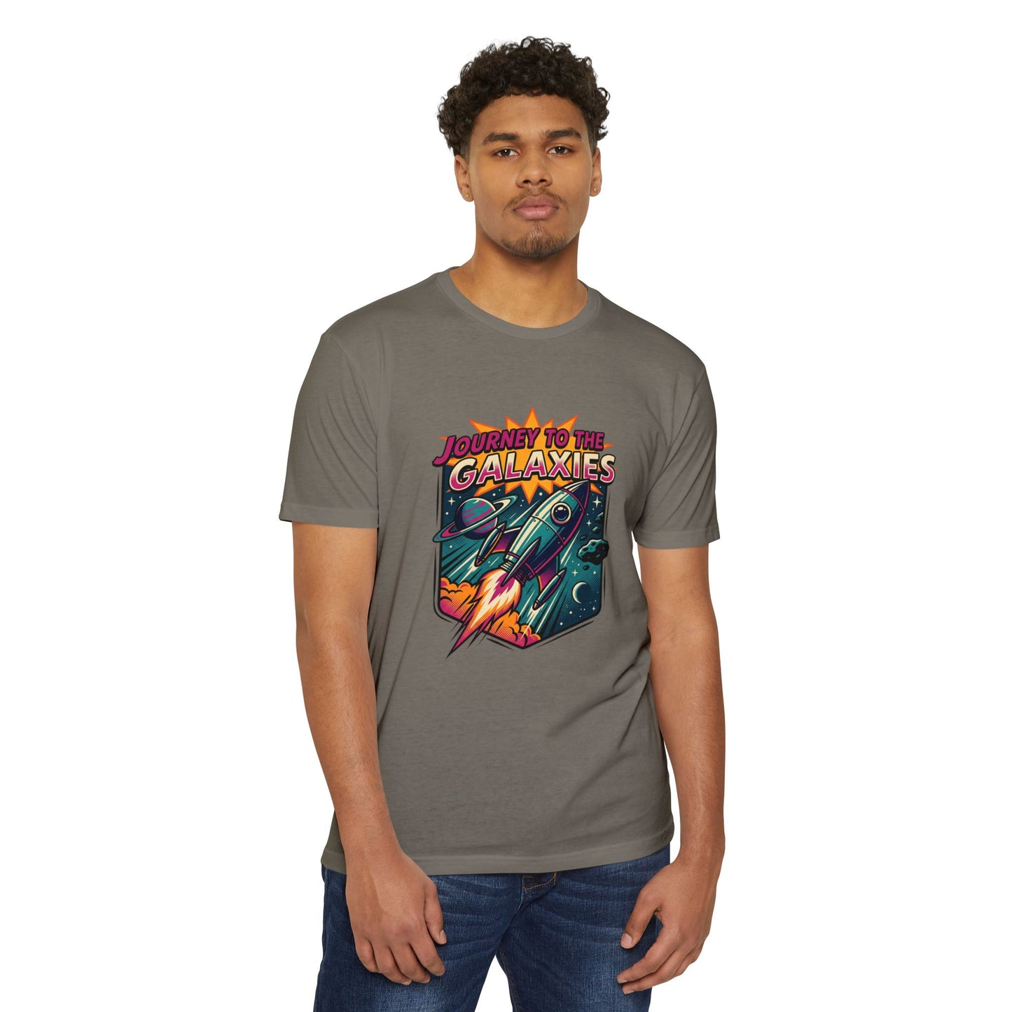 Journey to the Galaxies T-Shirt — Retro Rocket Space Tee