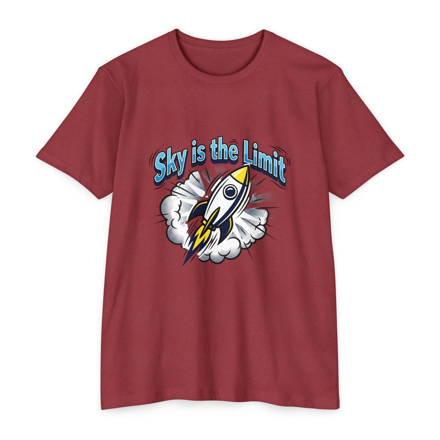 Sky Is the Limit Rocket T-Shirt — Inspirational Graphic Tee