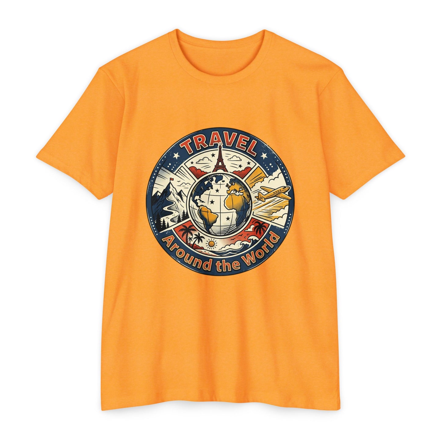 Vintage Globe Adventure T-Shirt — Travel Around the World Tee