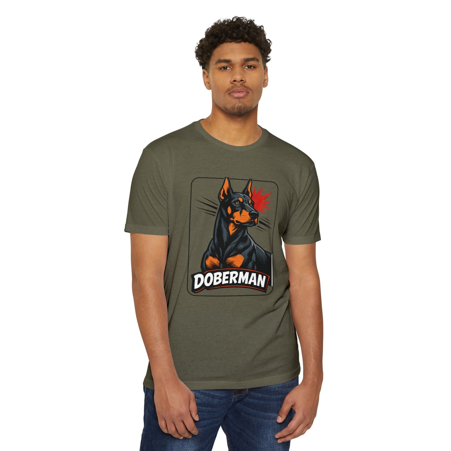 Doberman Graphic T-Shirt — Bold Vintage Canine Design