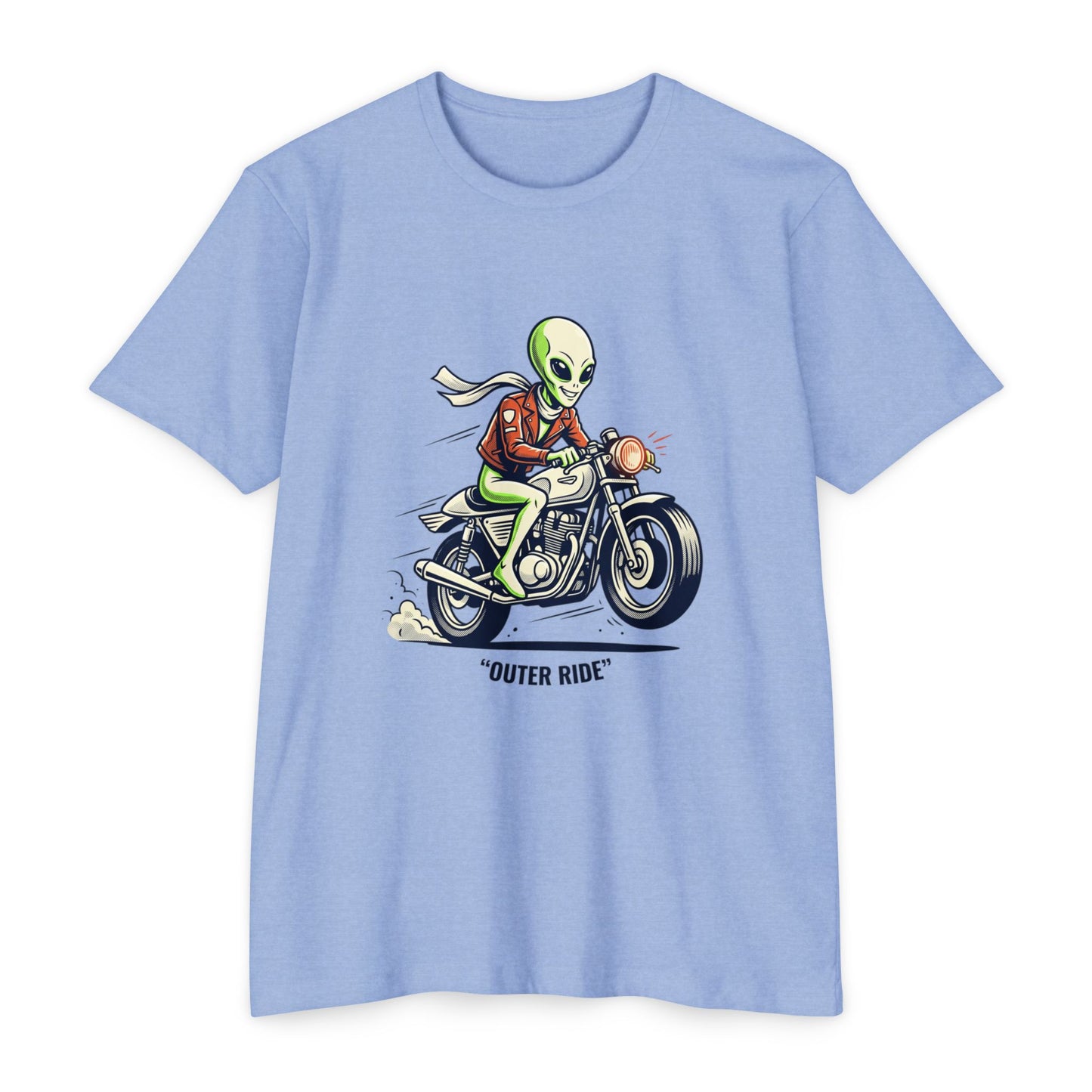 Alien Motorcyclist "Outer Ride" T-Shirt