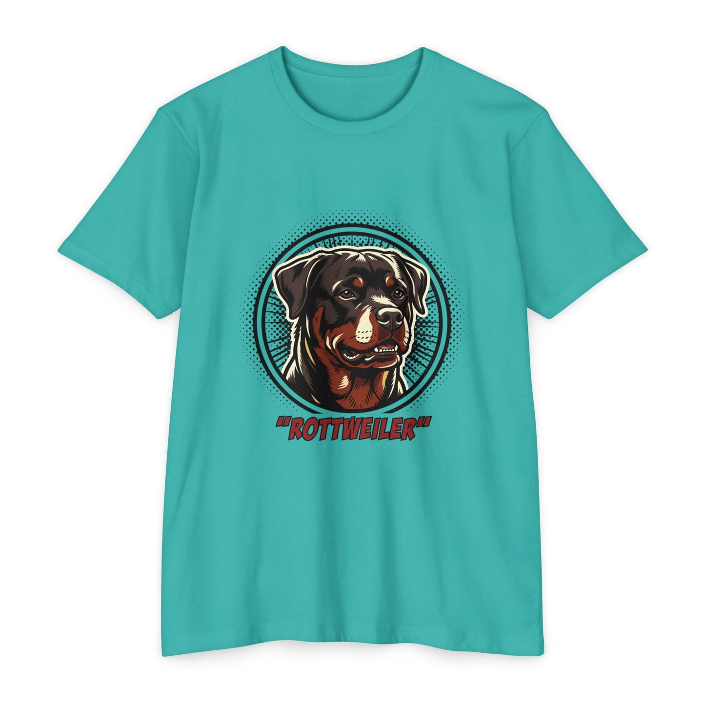 Rottweiler Vintage Portrait T-Shirt — Retro Dog Graphic Tee