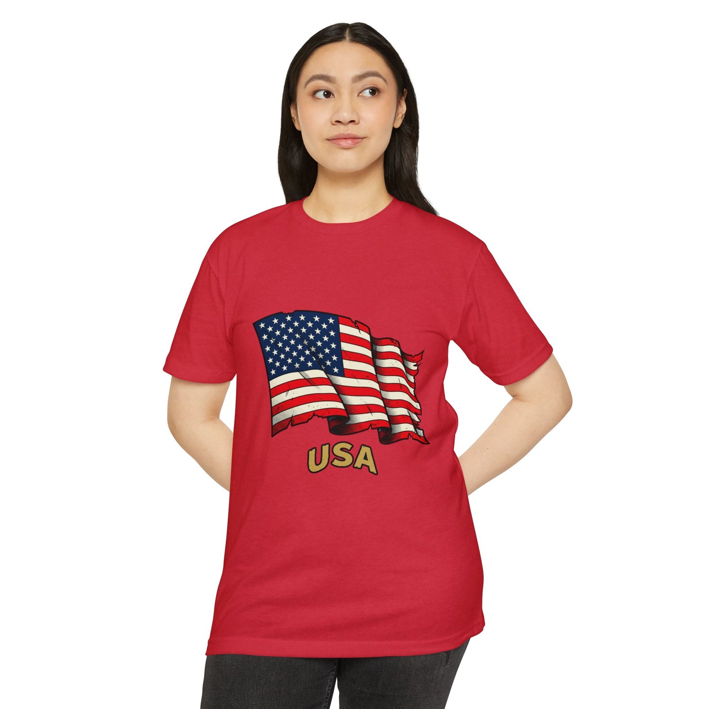 Vintage American Flag T-Shirt — USA Flag Graphic Tee