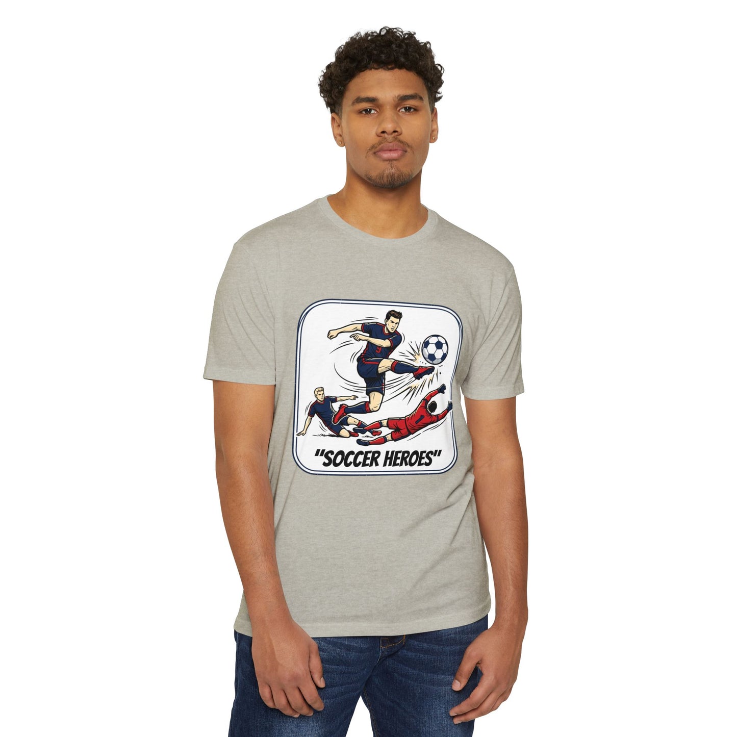 Soccer Heroes T-Shirt — Vintage Comic Soccer Graphic Tee