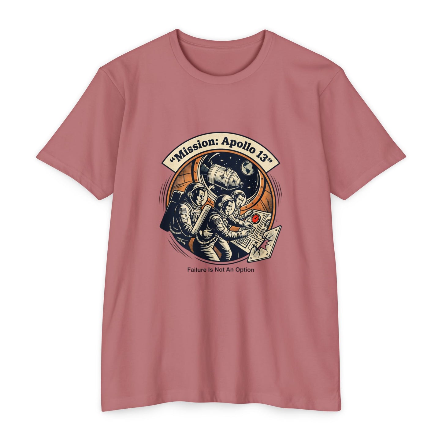 Apollo 13 Retro Space T-Shirt — "Mission: Apollo 13" Astronaut Patch Tee