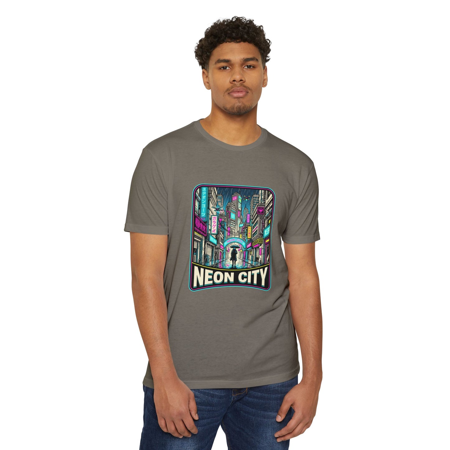 Neon City Retro Cyberpunk T-Shirt — Retro Cyberpunk Streetwear Tee