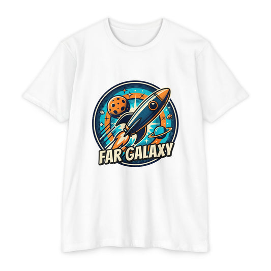 Retro Far Galaxy Rocket T-Shirt — Vintage Space Graphic Tee