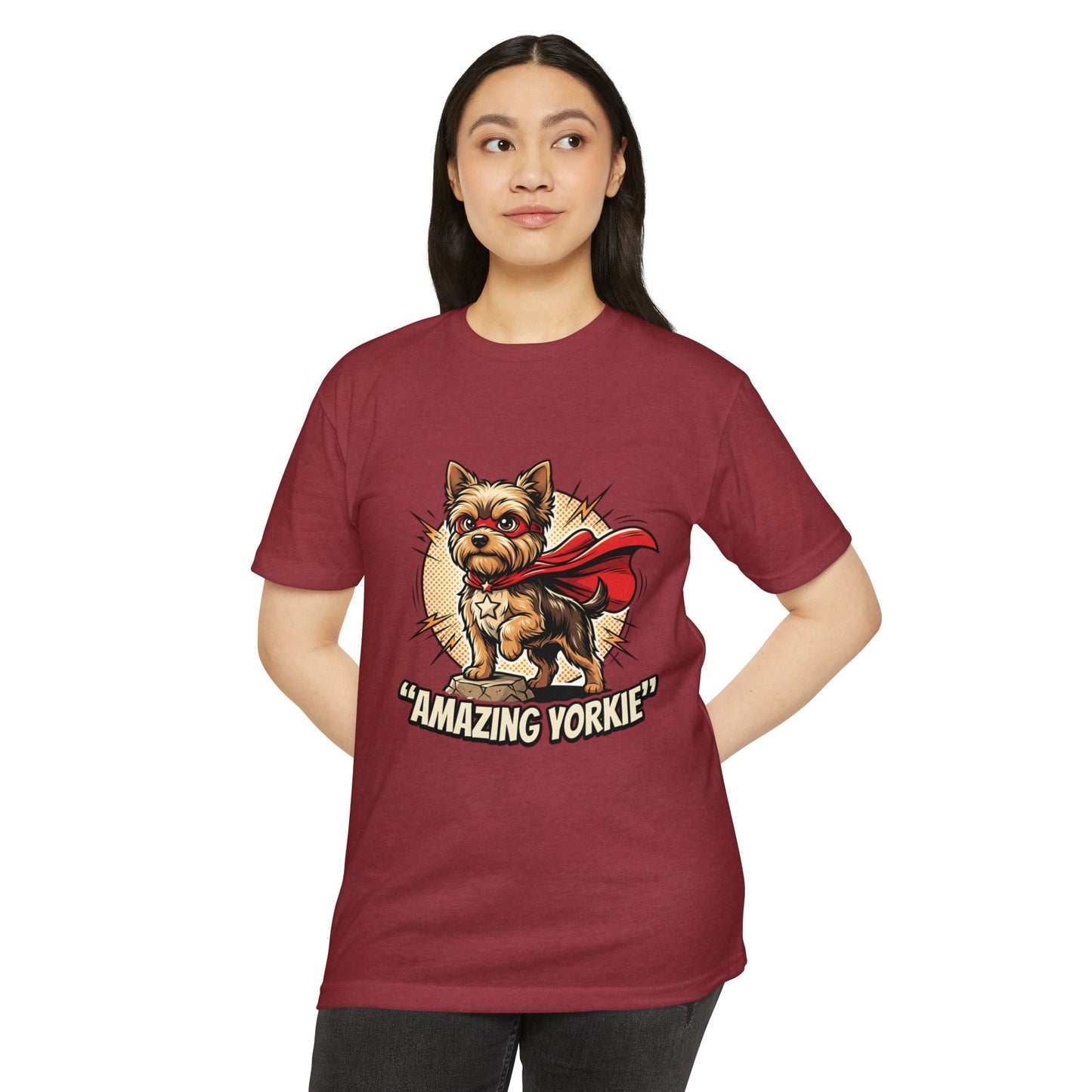 Yorkie Superhero T-Shirt — Cute Yorkshire Terrier Graphic Tee