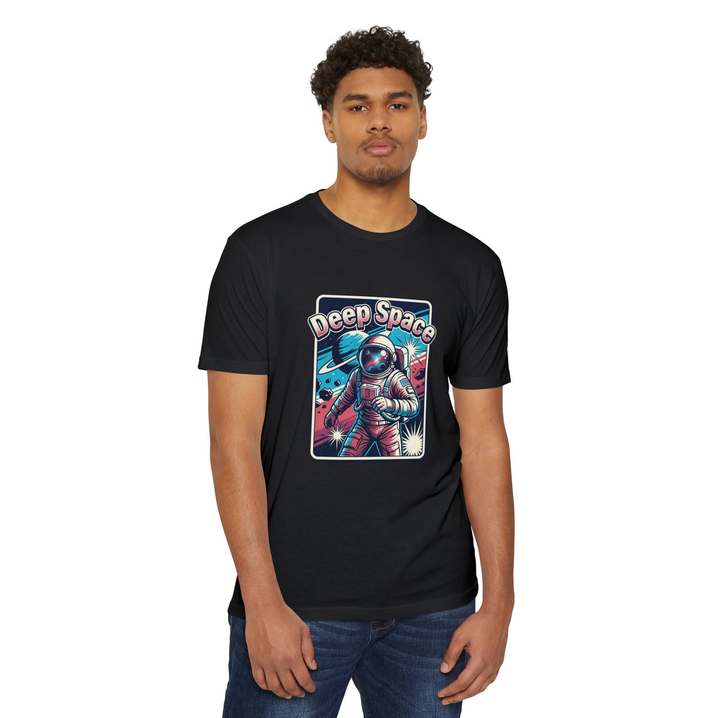 Deep Space Astronaut T-Shirt — Retro Space Exploration Tee