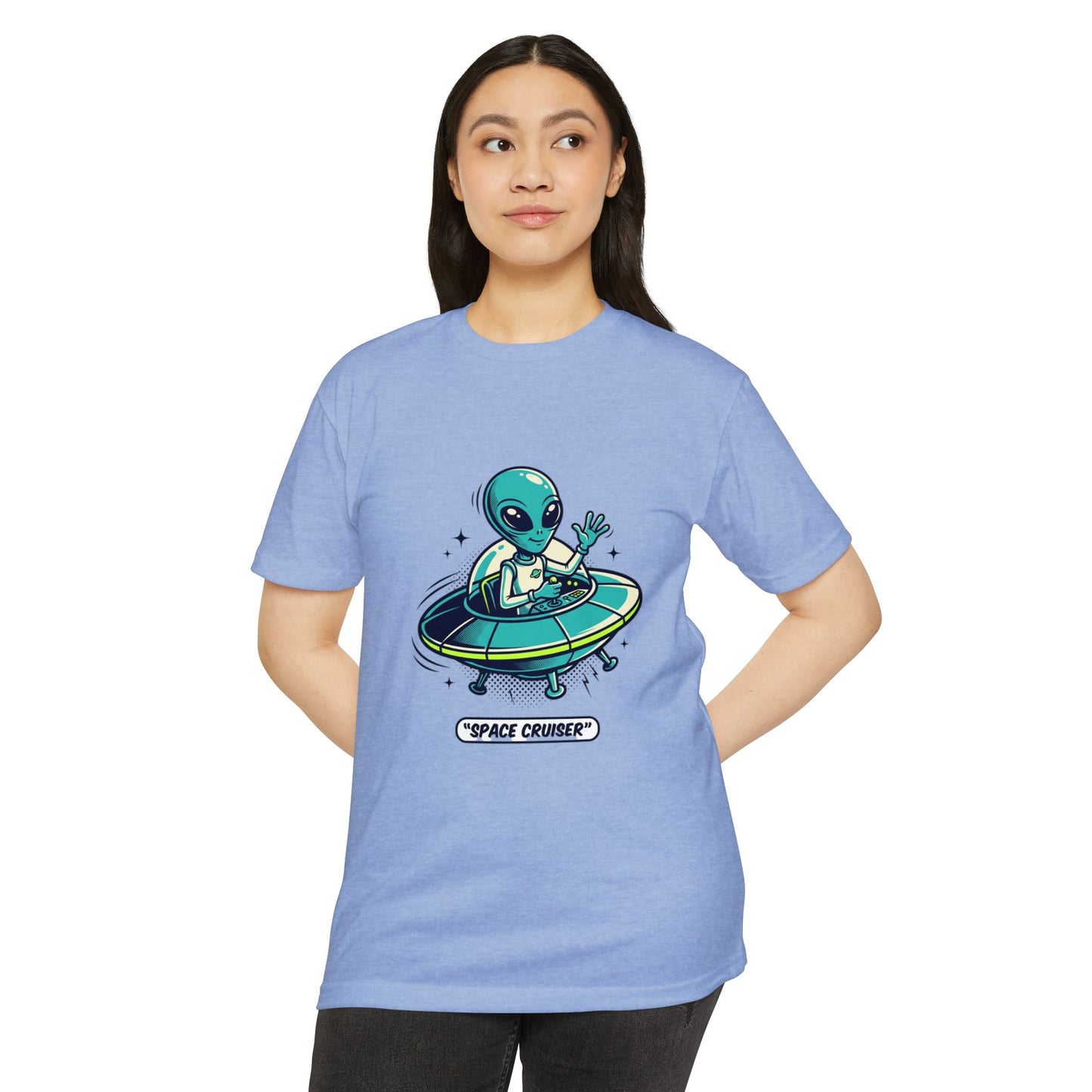 Space Cruiser Alien UFO T‑Shirt — Sci‑Fi Graphic Tee