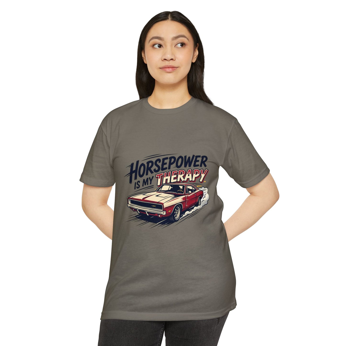 Horsepower Is My Therapy T-Shirt — Racing & Car Enthusiast Tee