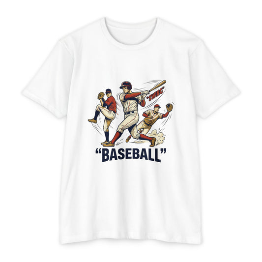 Vintage Baseball Players Tee – Retro 'BASEBALL' Graphic T-Shirt