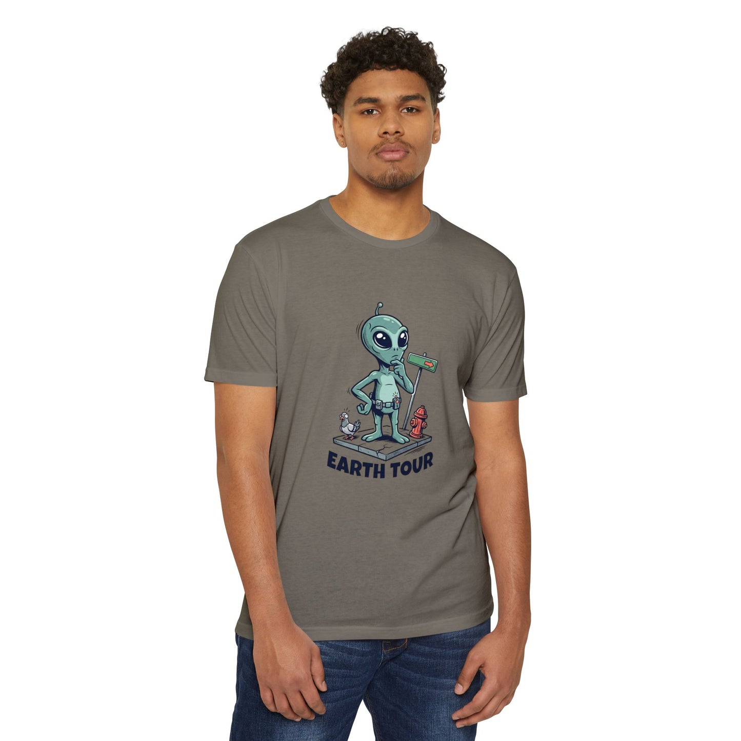 Alien 'Earth Tour' T-Shirt — Cute Space Visitor Graphic Tee
