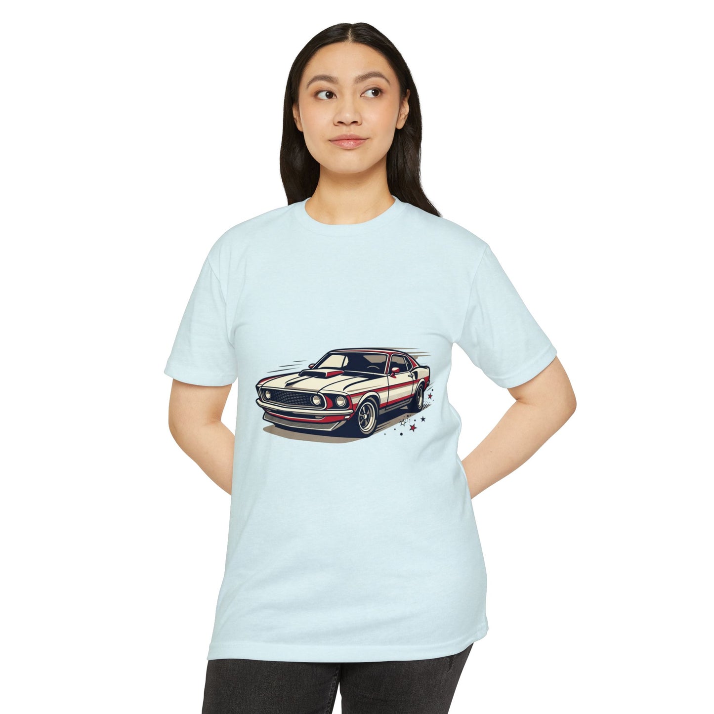 Classic Muscle Car T-Shirt — Retro Racing Illustration Tee