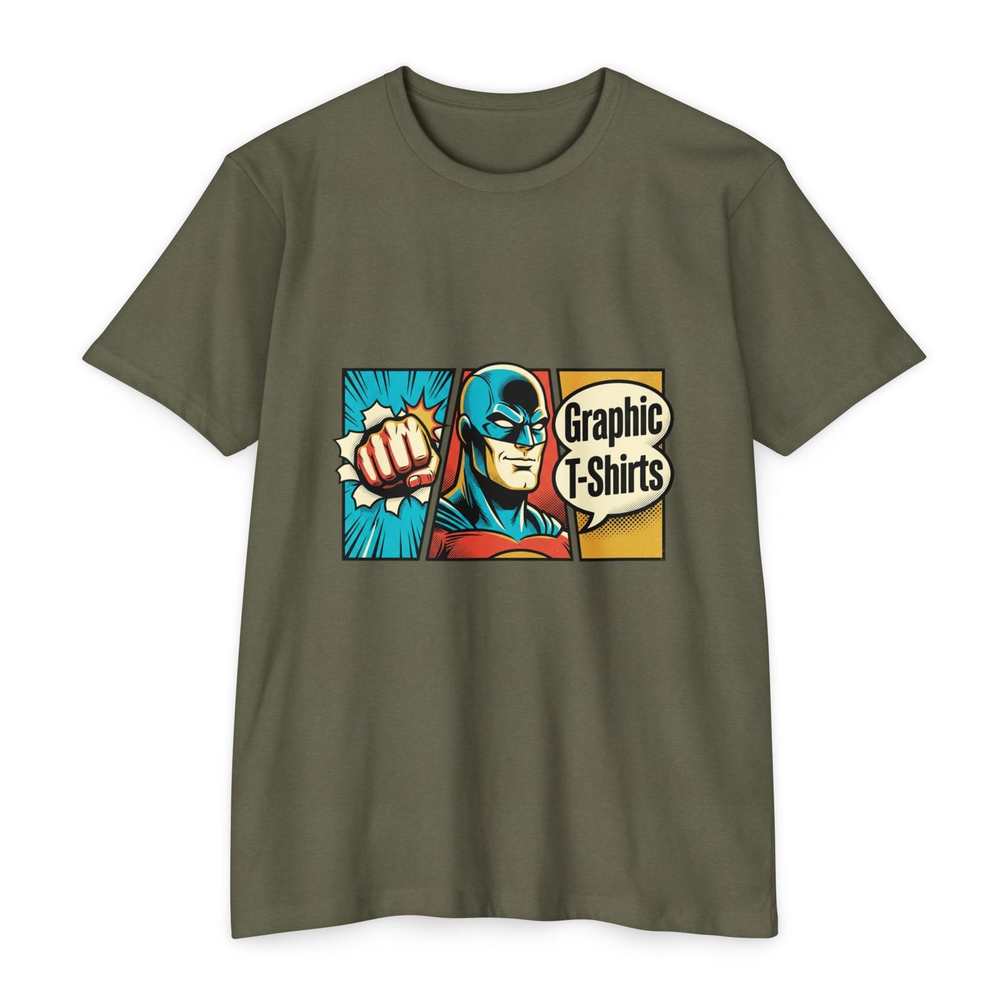 Retro Comic Superhero T-Shirt — Pop Art Graphic Tee
