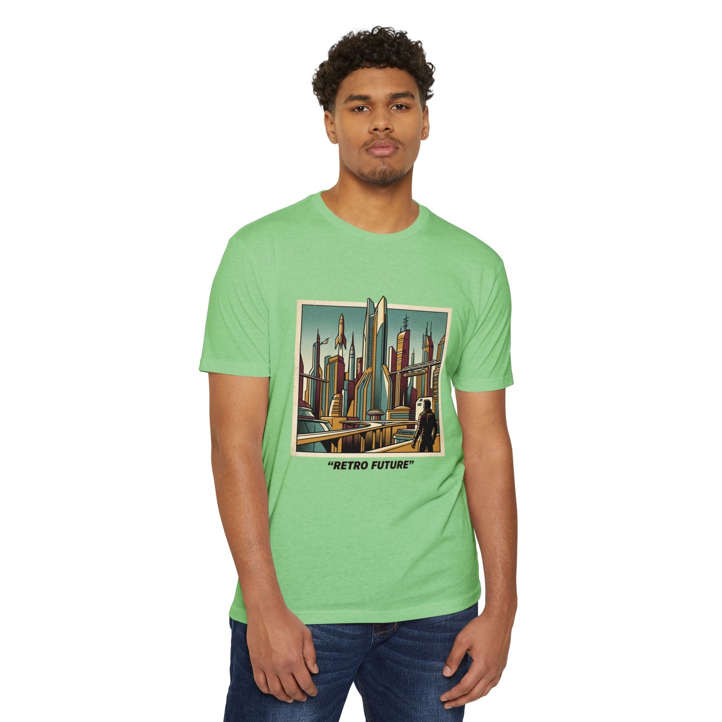 Retro Future Vintage Sci‑Fi City T‑Shirt