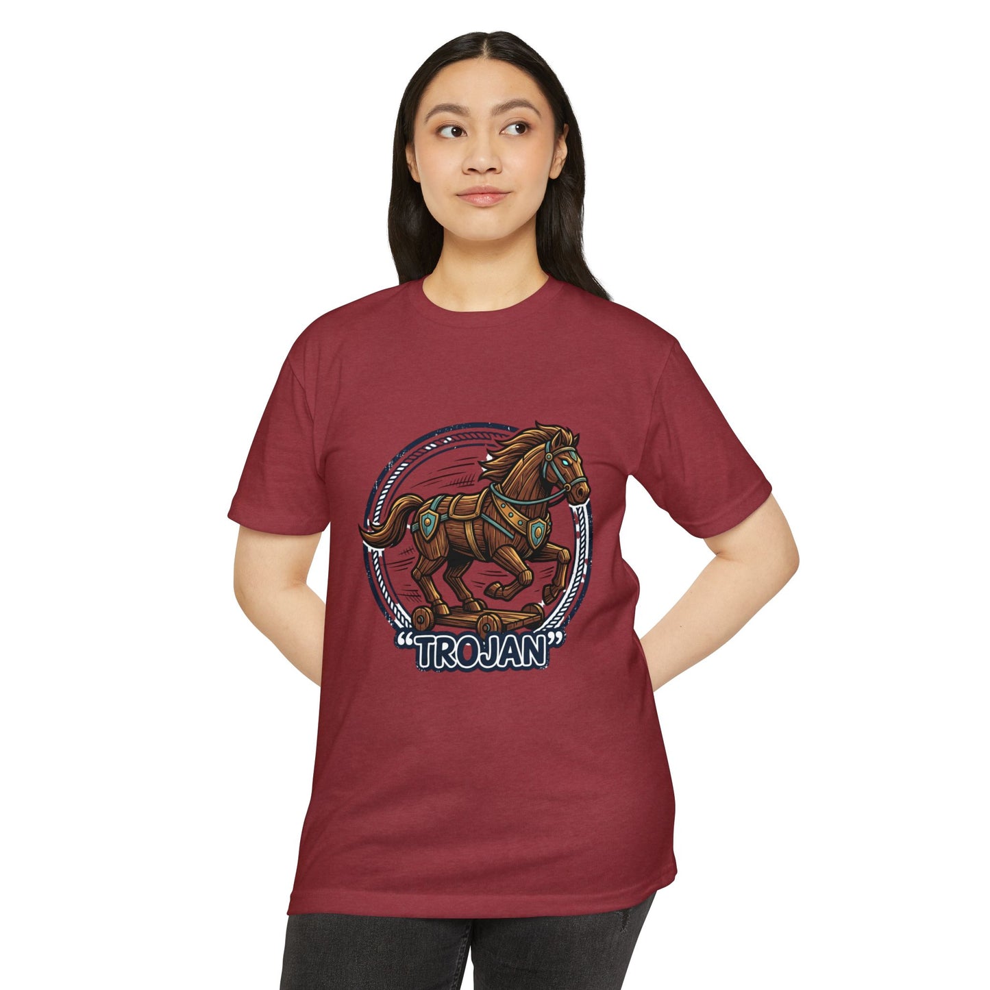 Trojan Horse Vintage Equestrian Logo T-Shirt