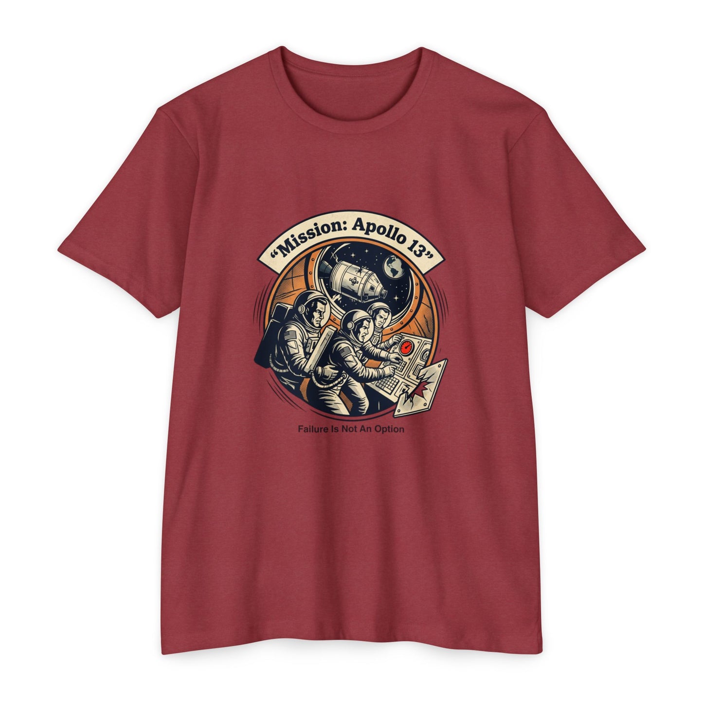 Apollo 13 Retro Space T-Shirt — "Mission: Apollo 13" Astronaut Patch Tee