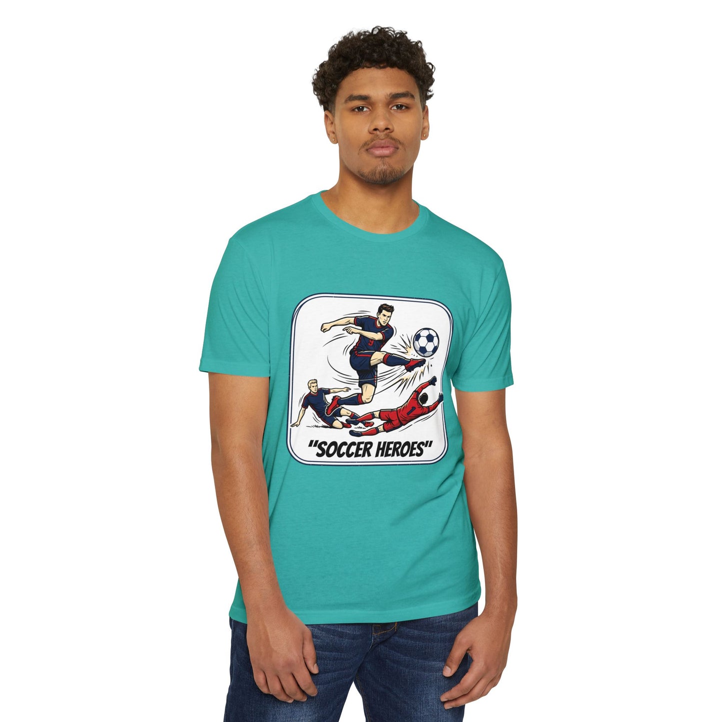Soccer Heroes T-Shirt — Vintage Comic Soccer Graphic Tee