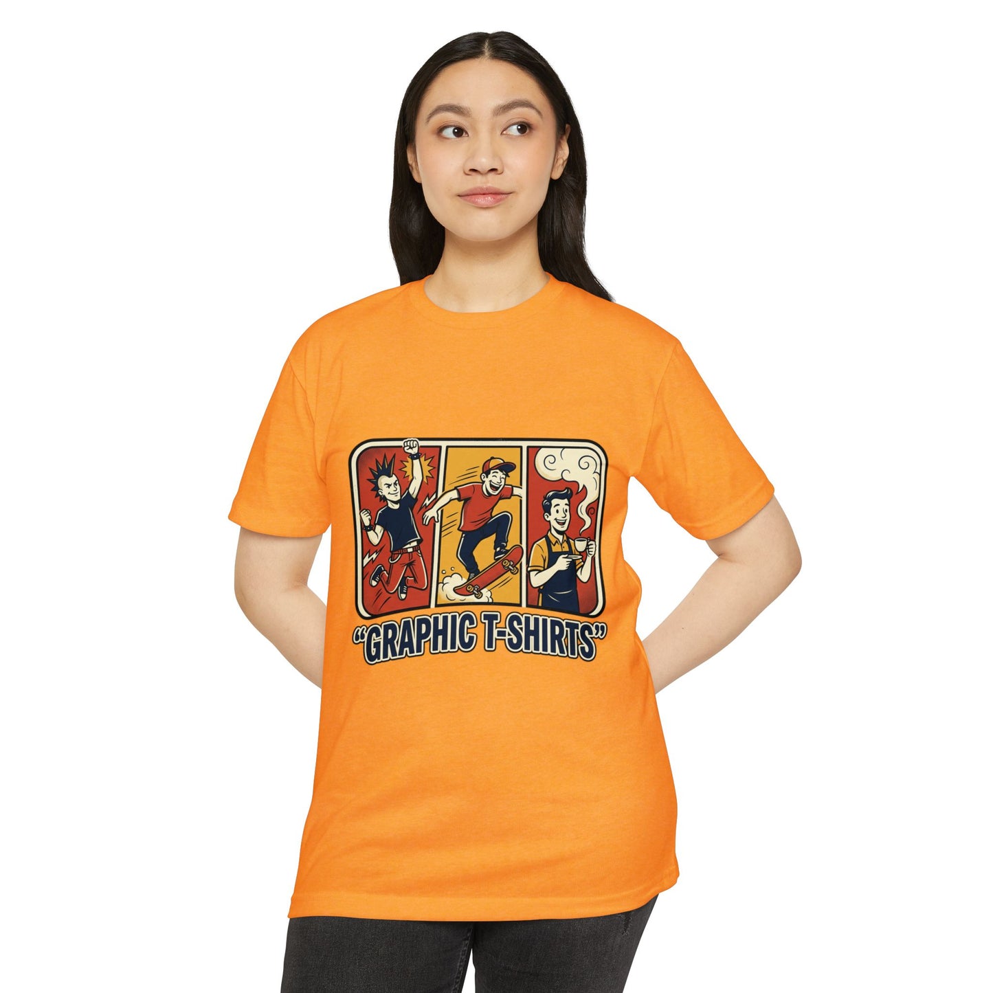 Retro Skateboard Graphic T-Shirt — Vintage Cartoon Skate Tee