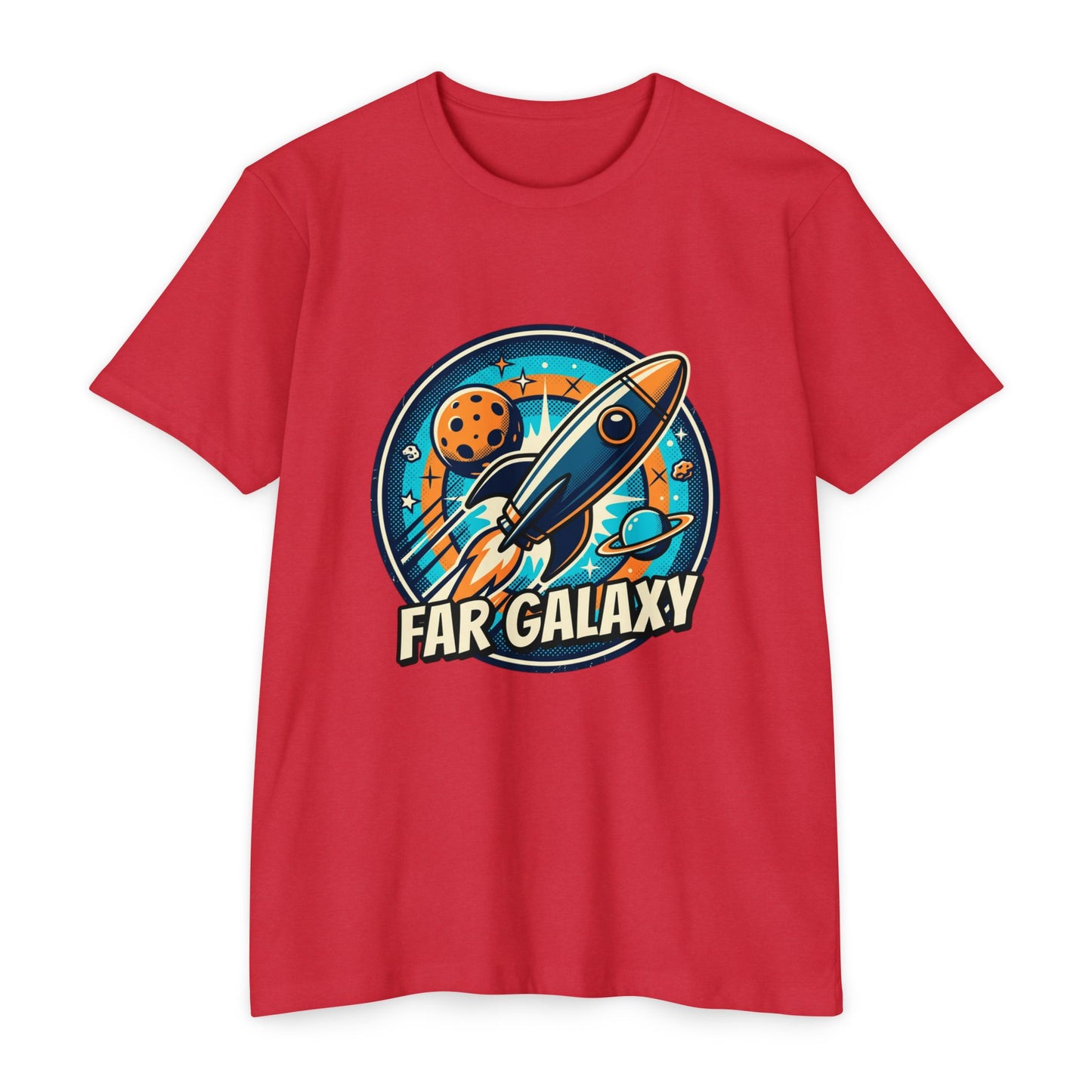 Retro Far Galaxy Rocket T-Shirt — Vintage Space Graphic Tee