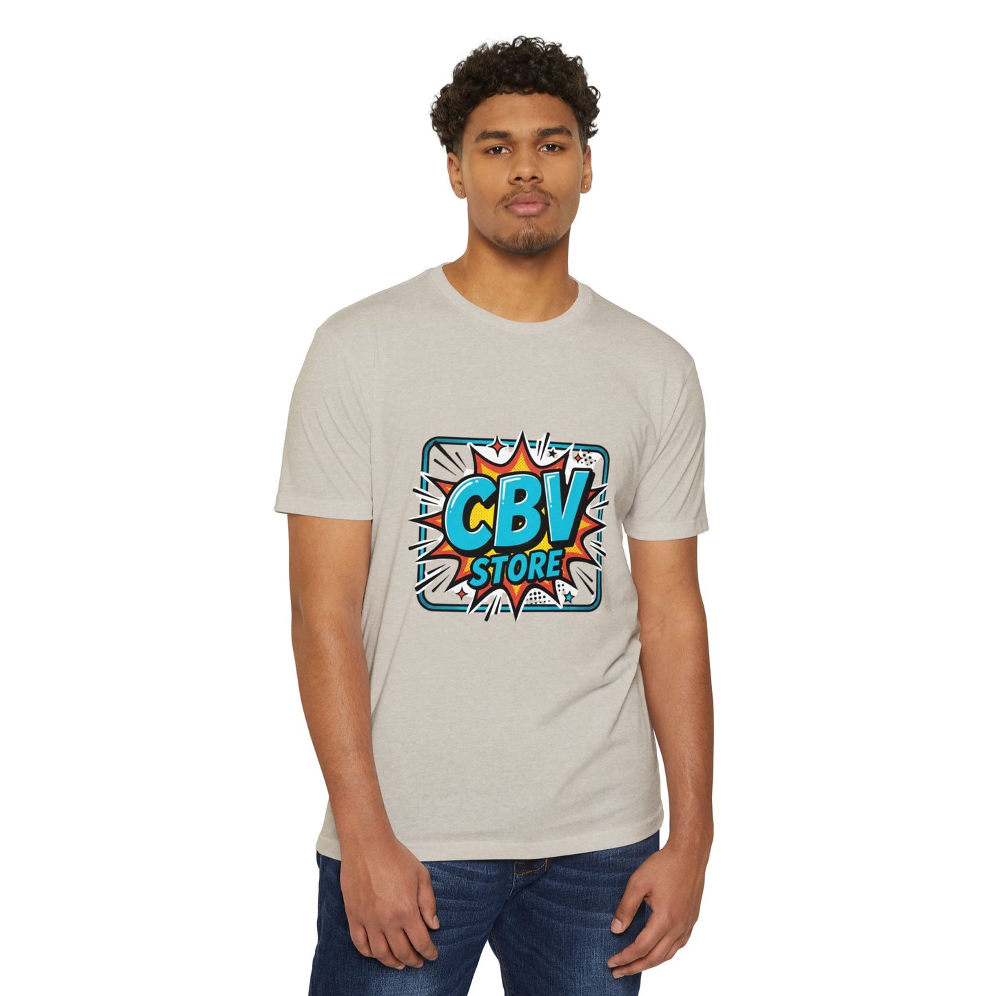 CBV Store Comic Logo T-Shirt — Retro Comic Graphic Tee