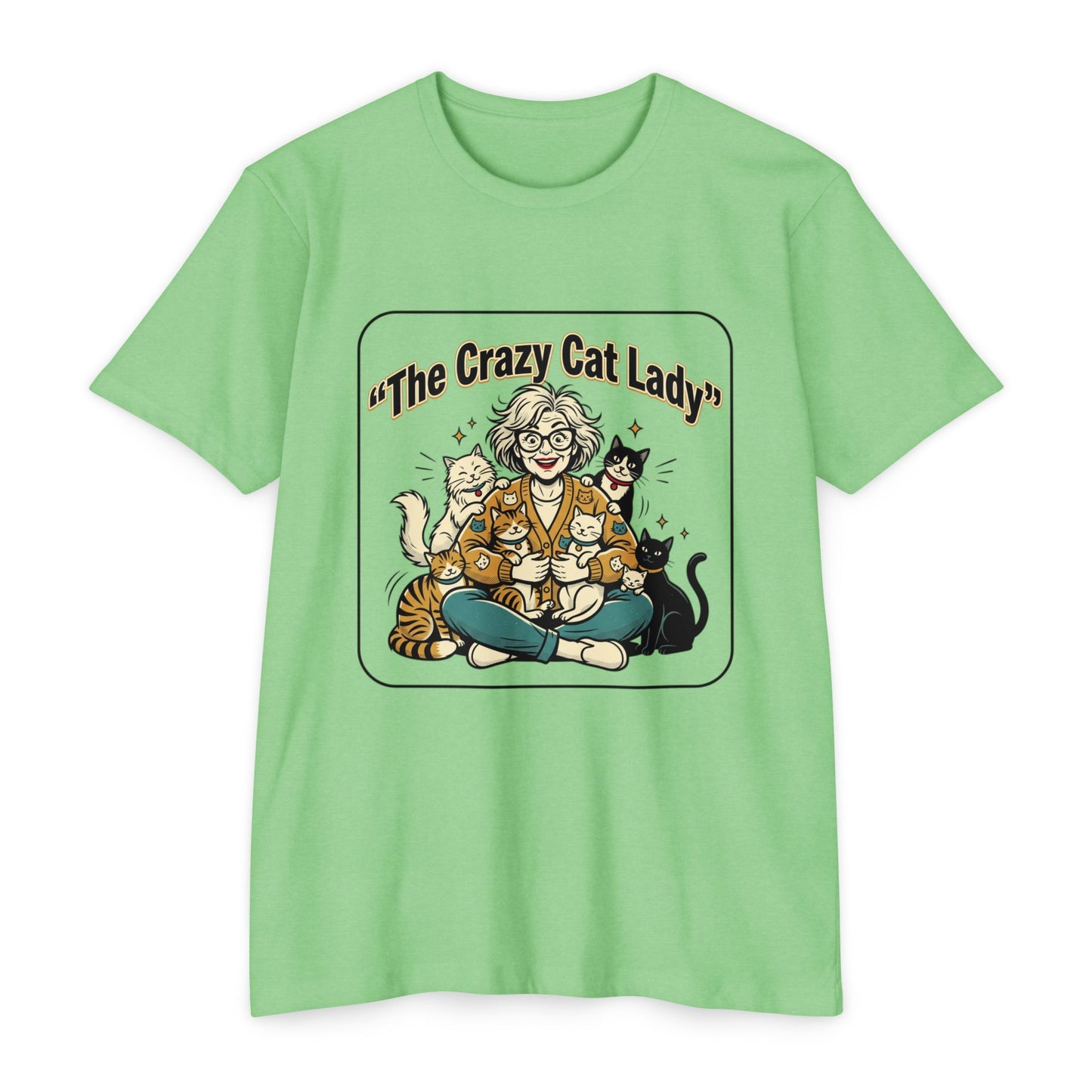 Crazy Cat Lady Retro Cat Mom T-Shirt