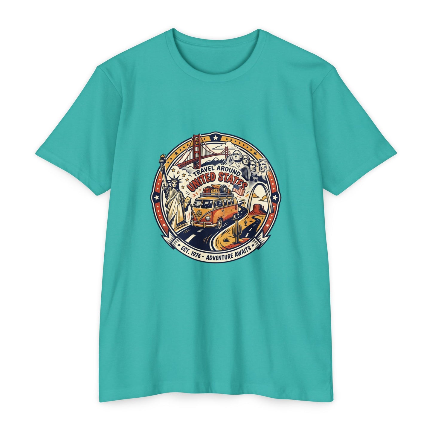 Vintage 'Travel Around the World' Road Trip T-Shirt