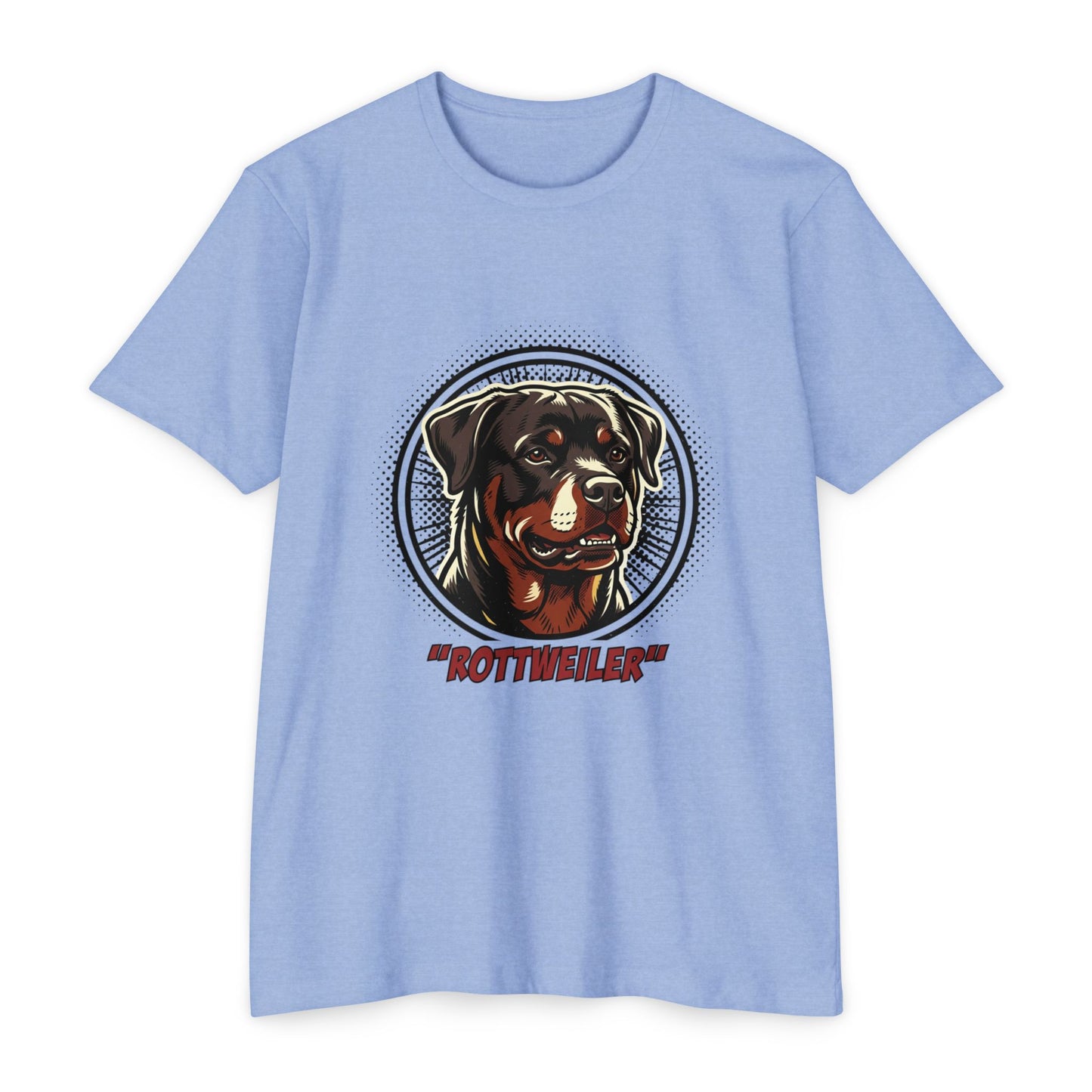 Rottweiler Vintage Portrait T-Shirt — Retro Dog Graphic Tee