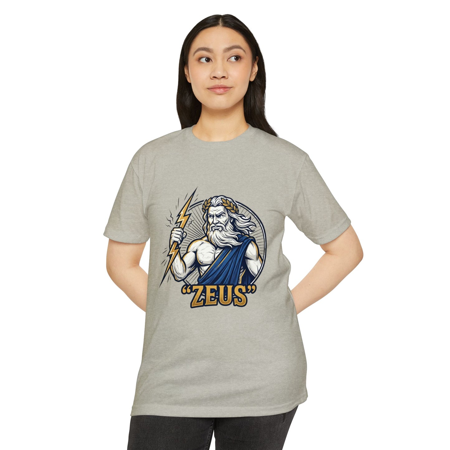 Zeus Lightning Graphic T‑Shirt — Mythology Greek God Tee