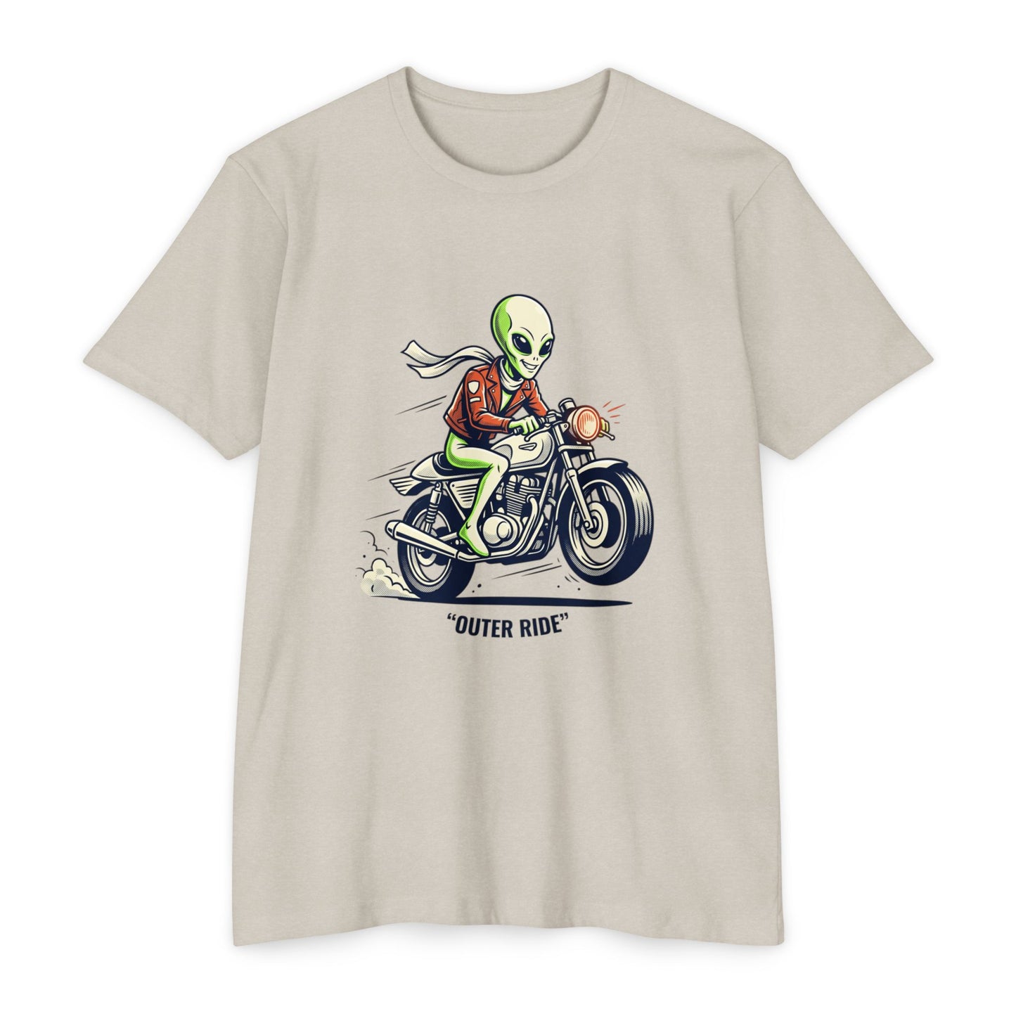 Alien Motorcyclist "Outer Ride" T-Shirt