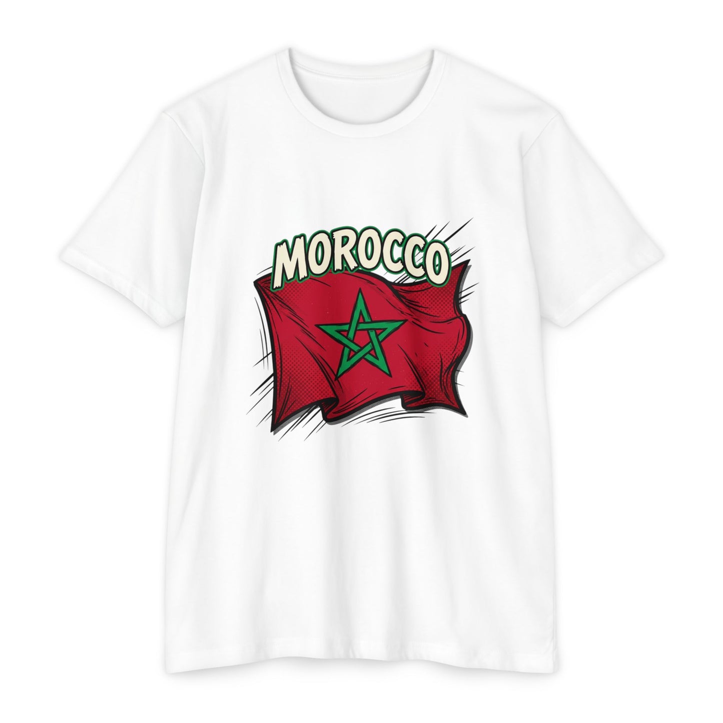 Morocco Flag Vintage Graphic T-Shirt — Moroccan Pride Tee