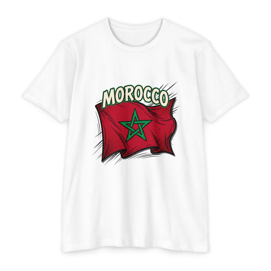 Morocco Flag Vintage Graphic T-Shirt — Moroccan Pride Tee