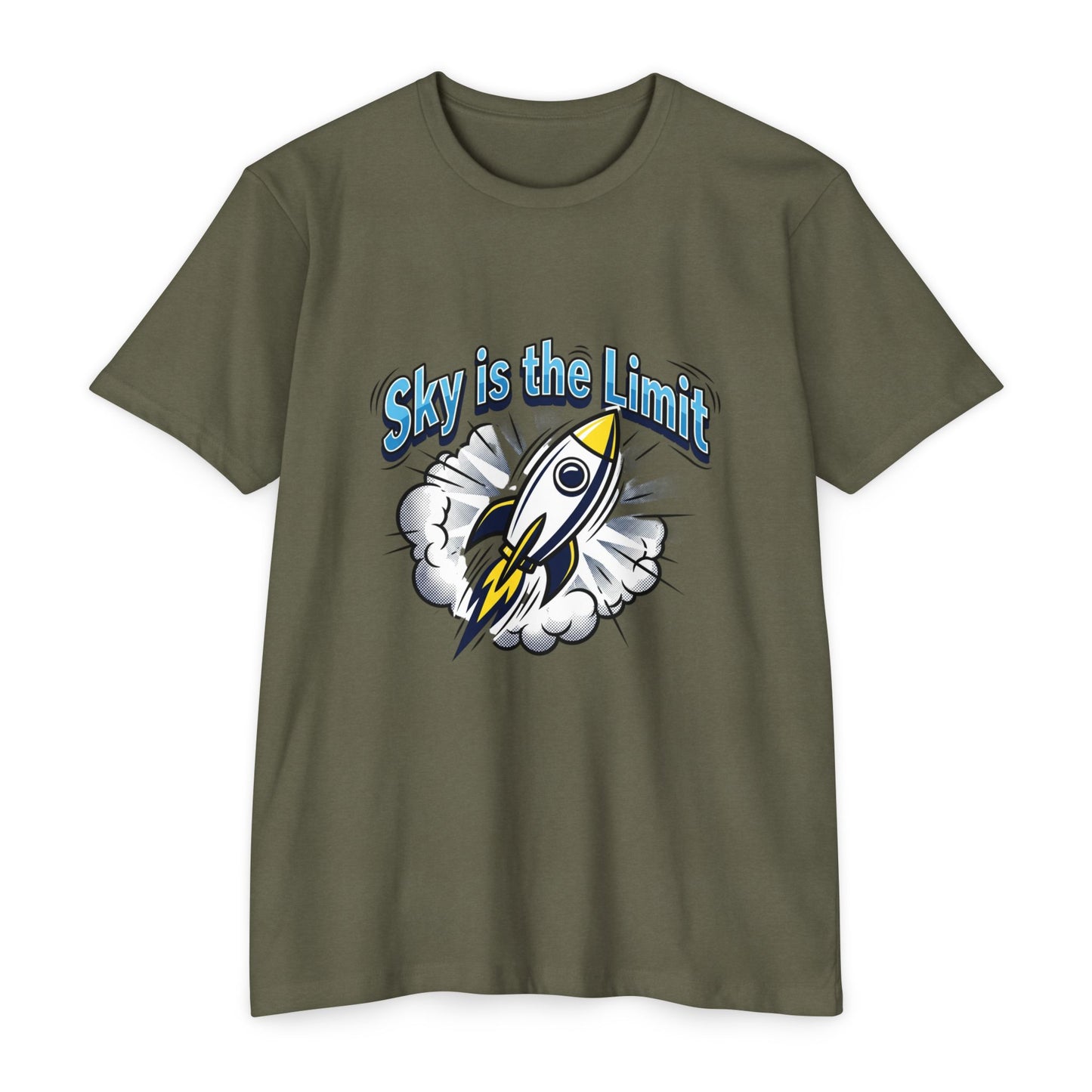 Sky Is the Limit Rocket T-Shirt — Inspirational Graphic Tee
