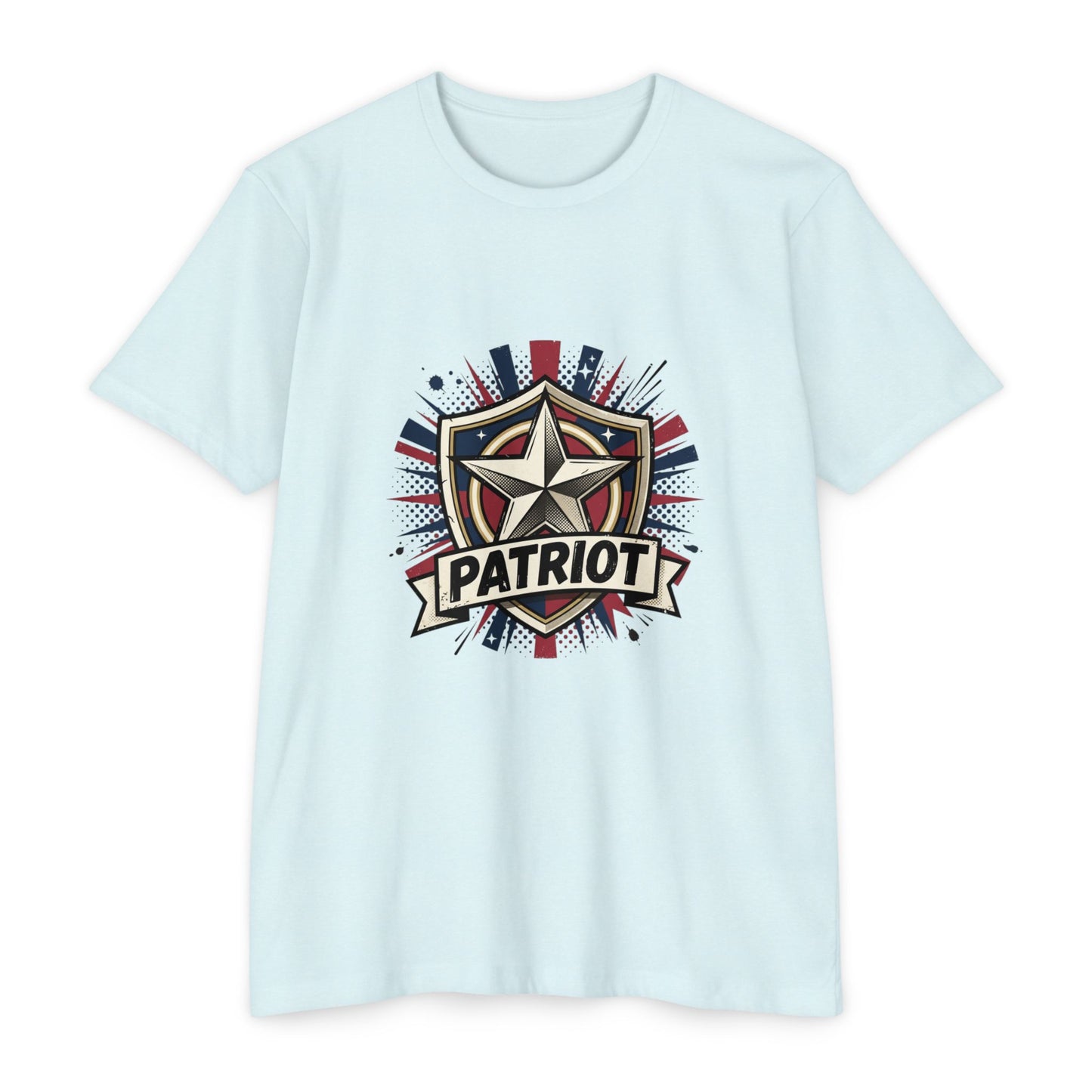 Patriot Shield T-Shirt — Vintage American Star Graphic Tee