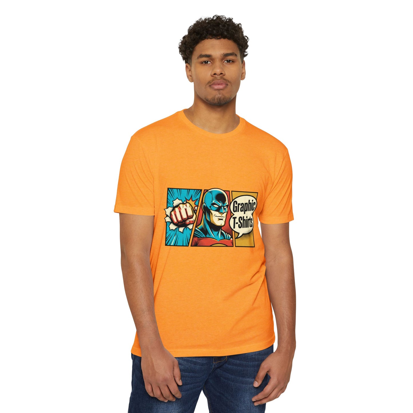 Retro Comic Superhero T-Shirt — Pop Art Graphic Tee