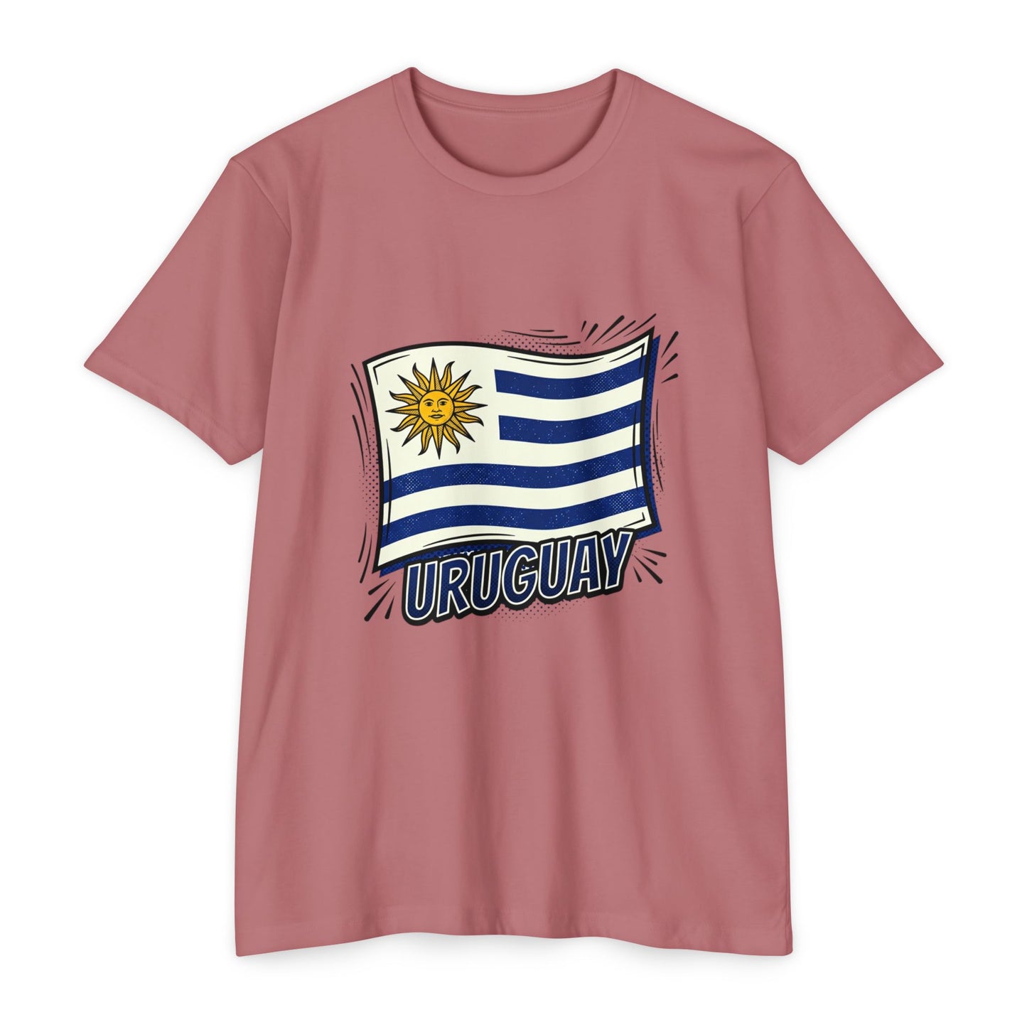 Uruguay Flag Retro Sun & Stripes T-Shirt