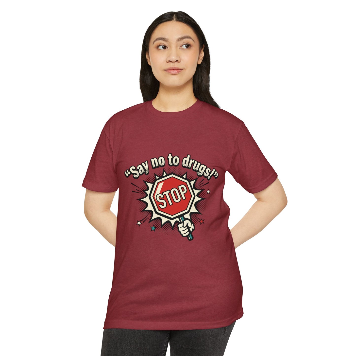 Say No to Drugs Stop Sign T-Shirt