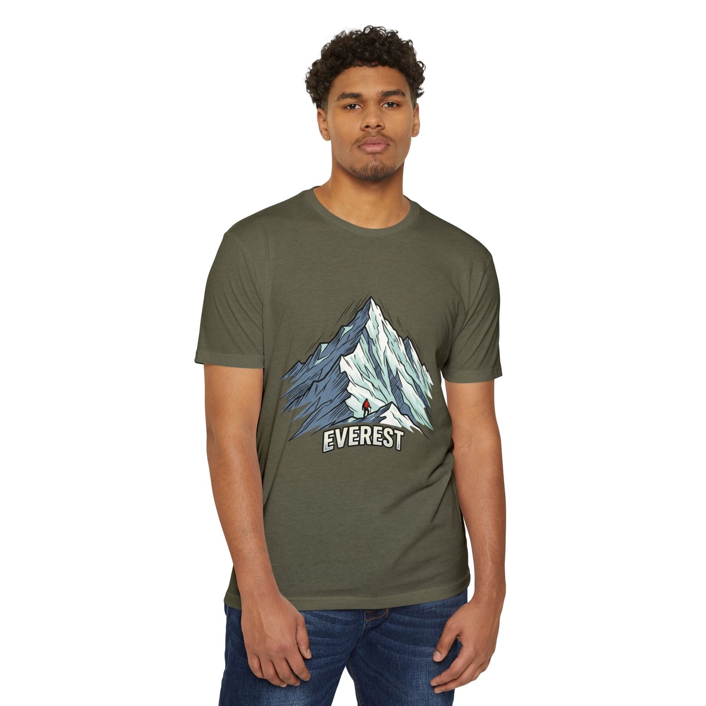 Everest Mountain Graphic T-Shirt — Adventure Climber Tee