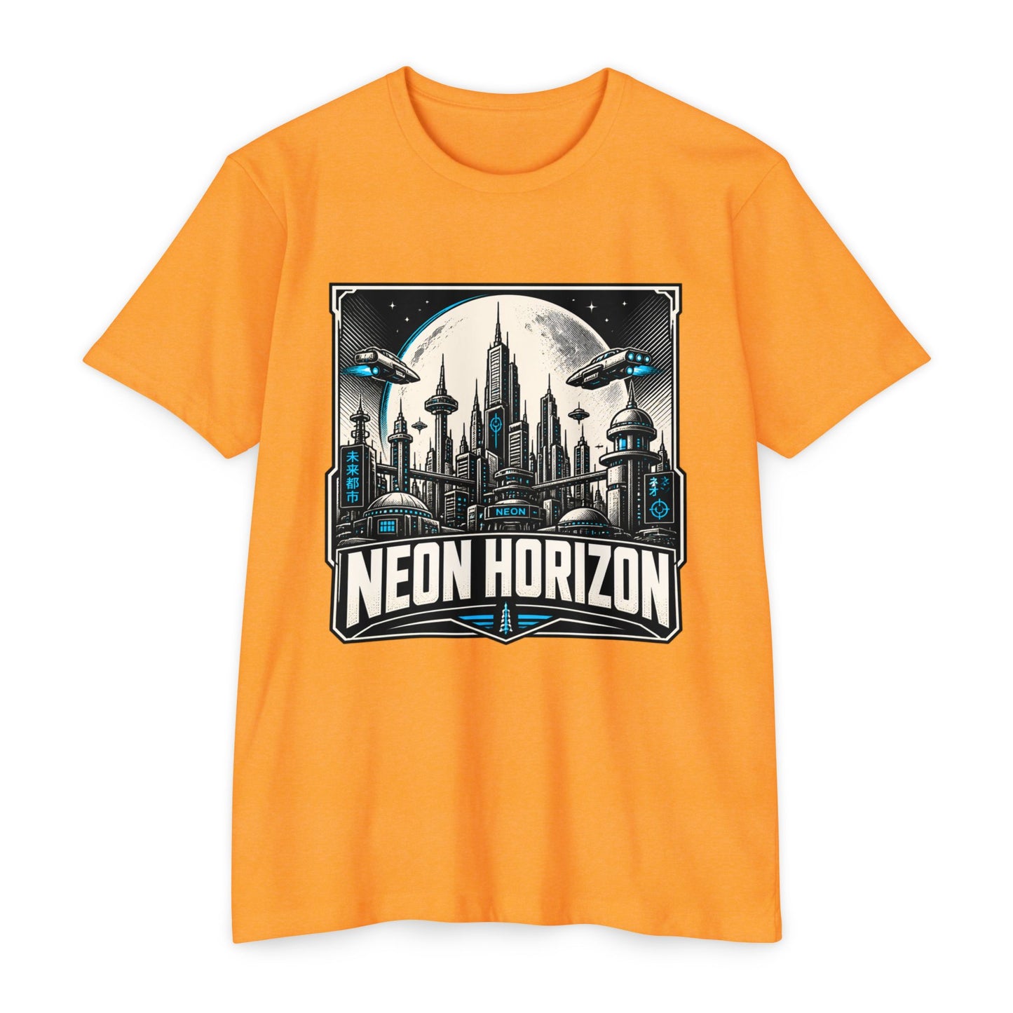 Neon Horizon Sci‑Fi T-Shirt