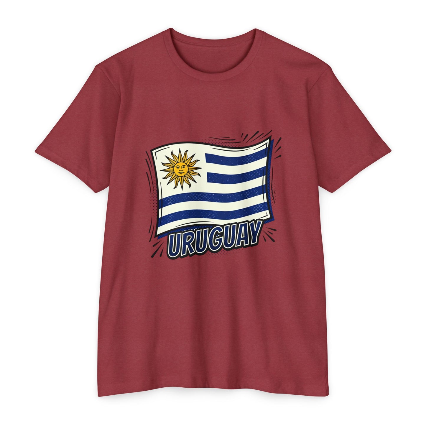 Uruguay Flag Retro Sun & Stripes T-Shirt